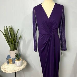 Anne Klein purple dress NWT